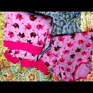 Long sleeve elephant pajama set
